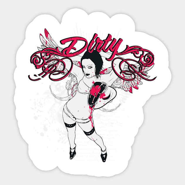 Dirty Love Sticker by viSionDesign